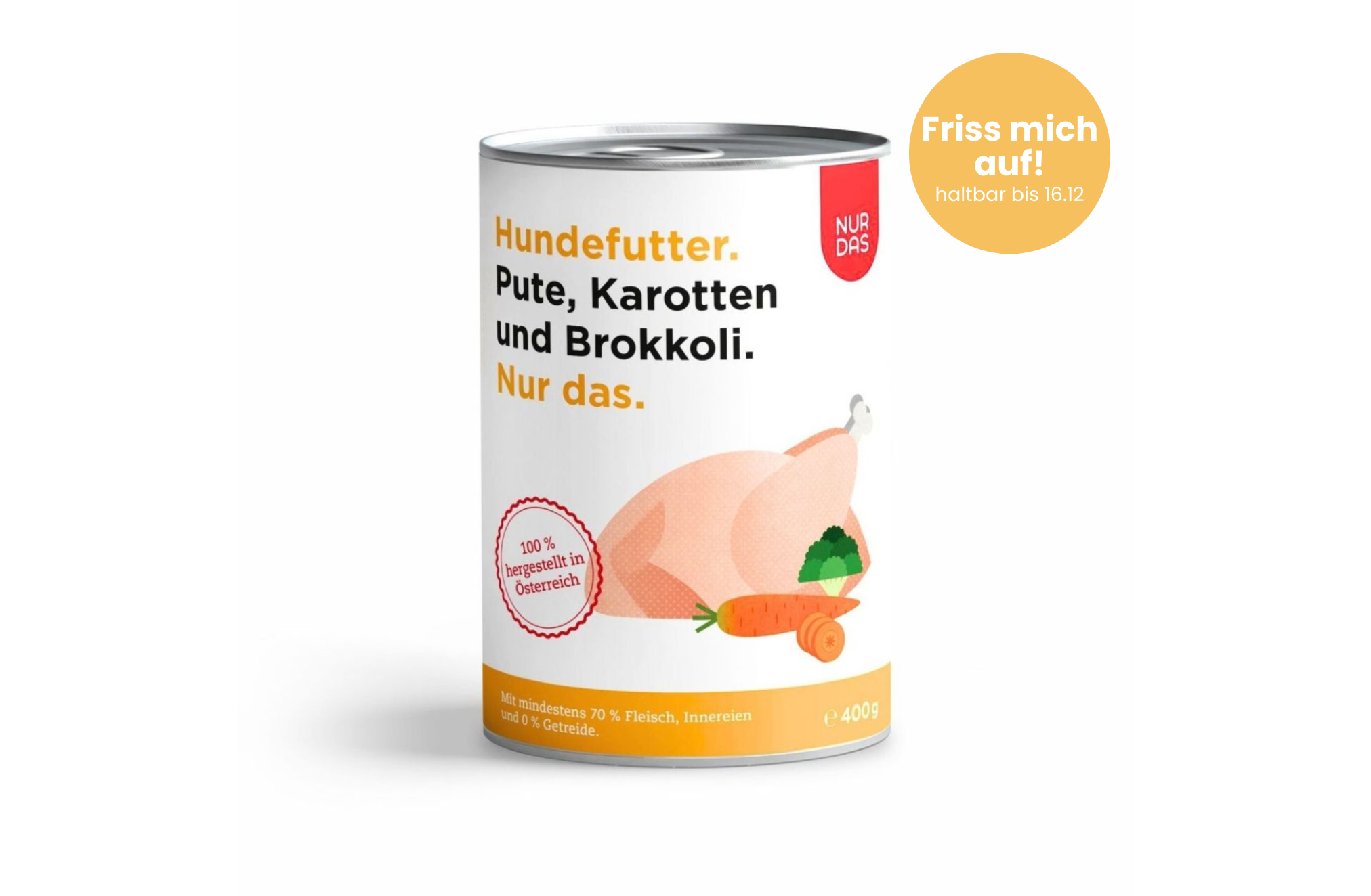 NURDAS Pute mit Karotten und Brokkoli