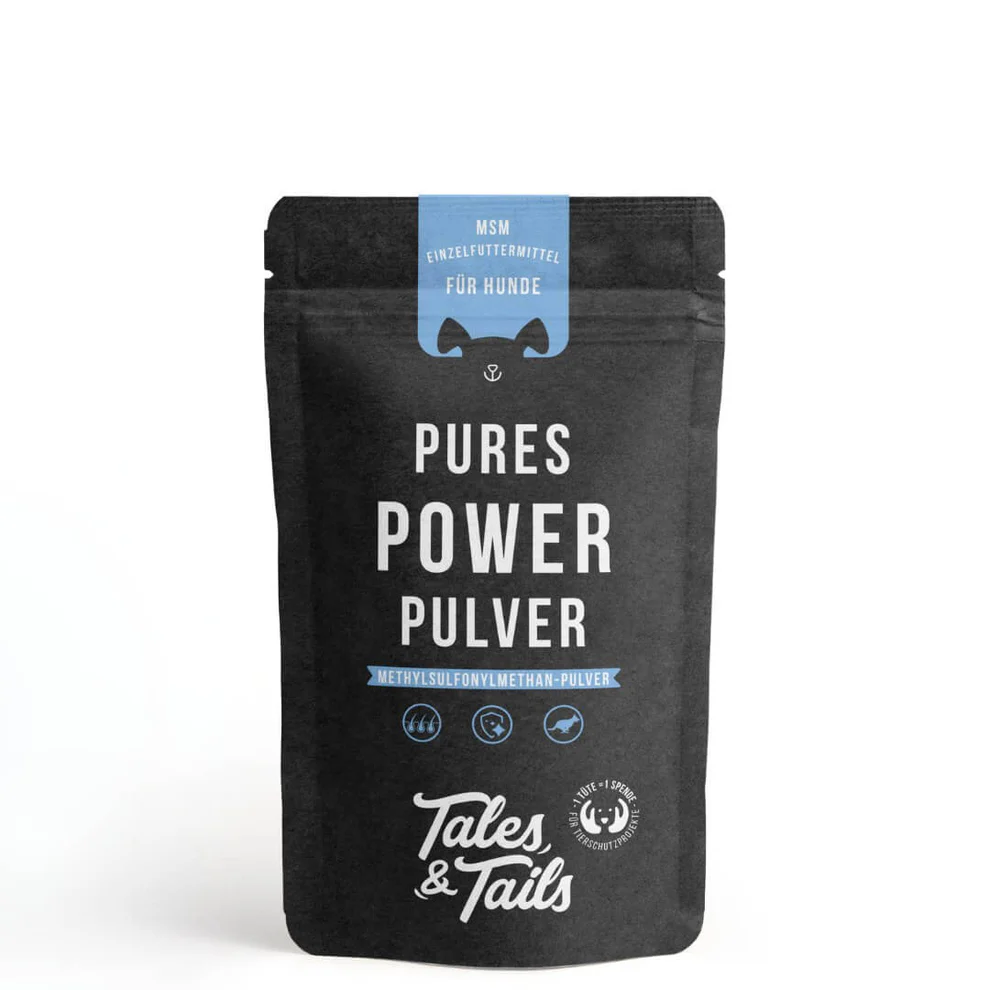 Tales&Tails Pures Power Pulver MSM Ergänzungsmittel für Hunde
